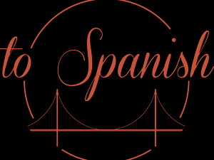 Logo of Golden Gate Spanish Language School featuring Golden Gate Bridge.